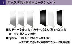 ブライダルパッケージ　基本パック　バックパネル